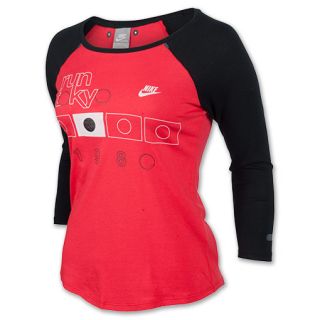 Womens Nike Run Tokyo Tee Shirt Hyper Red/Black