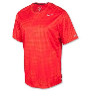 Mens Nike Sublimated Tee Shirt Orange/Pimento