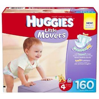 Huggies Little Movers Economy Plus Case   160 ct., Size 4