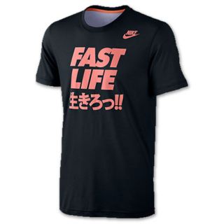 Nike Fast Life Mens Tee Shirt Black