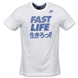 Nike Fast Life Mens Tee Shirt White