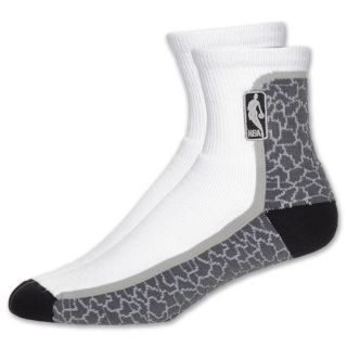 NBA Crackle Logo Mens Sock White/Grey/Black