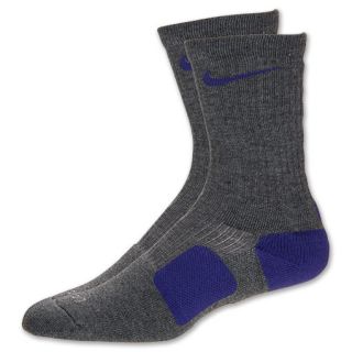 Nike Elite Basketball Crew Socks Charcoal/Court