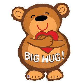 Cute Big Hug Bear Valentines Day 28 Mylar Balloon Toys