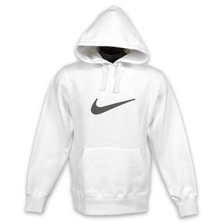 Nike Mens Pullover Fleece Hoody White