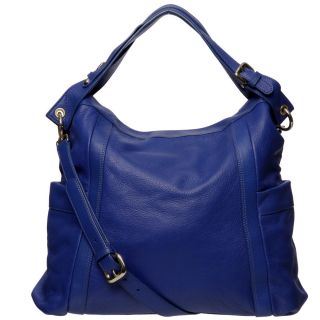 PRESA Kennington Oversized Leather Hobo Bag Cobalt Blue