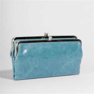 new with tags hobo international wallet style clutch color celeste