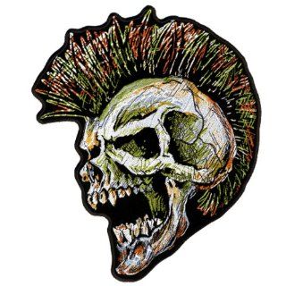 Hot Leathers Rock N Roll Mohawk Skull Patch (4 Width x 5 Height