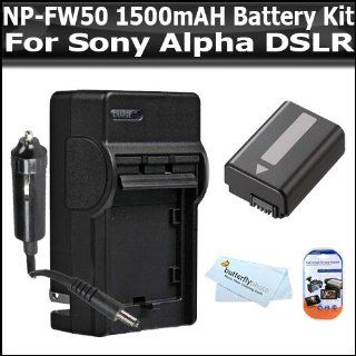Battery And Charger Kit For Sony Alpha A55, A33, DSLR SLT