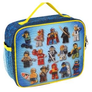 Lego City Minifigures 3D Lunch Bag Box Tote Minifig Figures Series 1 2