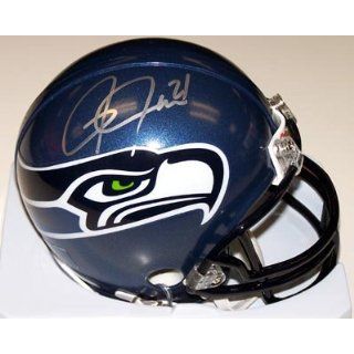 Signed Julius Jones Mini Helmet   Seahawks MCS COA