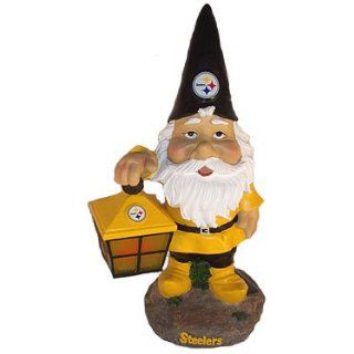 Pittsburgh STEELERS SOLAR Light Up Garden GNOME New Gift