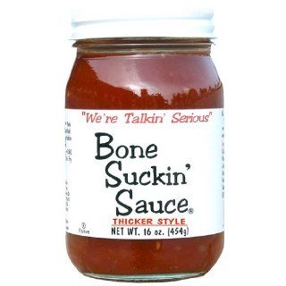 Bone Suckin BBQ Sauce Thicker Style, 16 Ounce Jar 