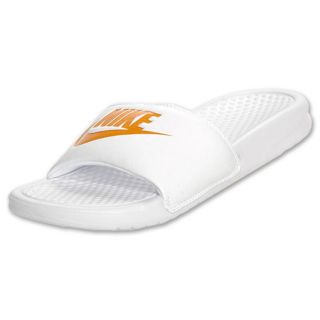 Womens Nike Benassi JDI Swoosh Slide Sandals White