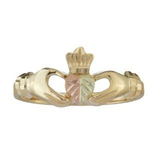 Ladies 10K Gold Irish Claddagh Ring Jewelry 
