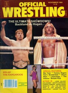 Hulk Hogan Official Wrestling Magazine Nov 1984 Bob Backlund Susan