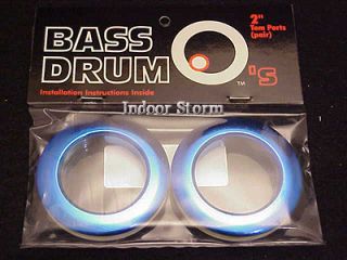 Bass Drum Os Hole Reinforcement Port Blue