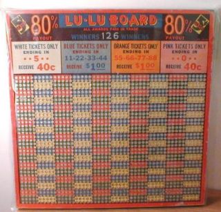 Vintage Beat The Seven 1000 Hole UNPUNCHED w/Key Punch Board