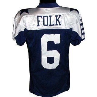 Nick Folk #6 2008 Cowboys Game Used Throwback Jersey (Size