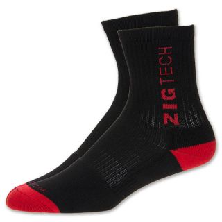 Reebok ZigTech Basketball Crew Socks Black/Red