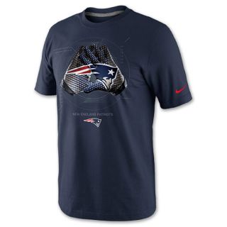 Nike Mens NFL New England Patriots Glove Lock Up Tee