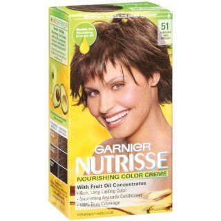 Garnier Nutrisse Haircolor, 51 Medium Ash Brown Cool Tea
