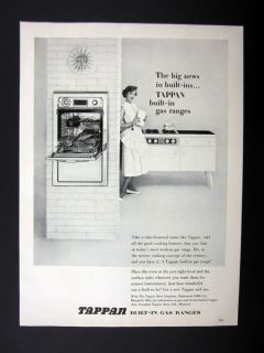 160036437 Tappan Built In Gas Range Stove Oven Kitchen 1955 Print  
