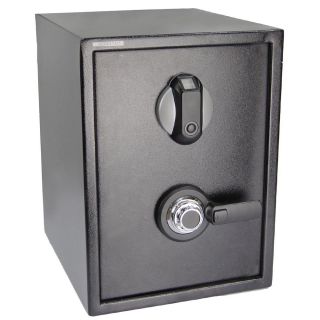 Fingerprint Combination Lock Safe Gun Cash Box Home Security Biometric