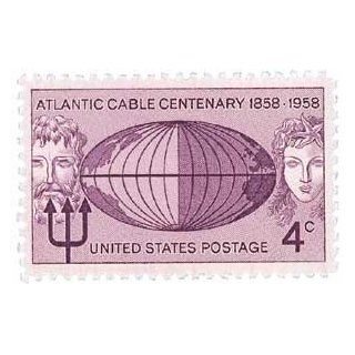 #1112   1958 4c Atlantic Cable Centenary Postage Stamp