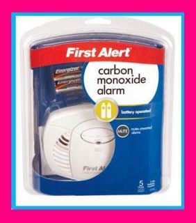   ALERT Carbon Monoxide Detector Alarm Battery Oper Home Safety CO400