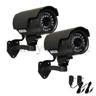  Weatherproof Night Vision Digital Home Security Camera Kit CDs