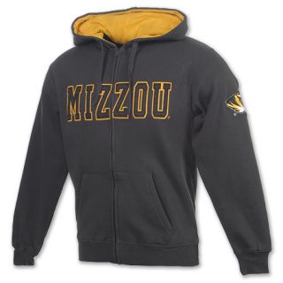 Missouri Tigers NCAA Mens Full Zip Hoodie Graphite
