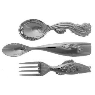 Reed & Barton Sea Tails (Stainless) 3 Piece Baby Set (BF