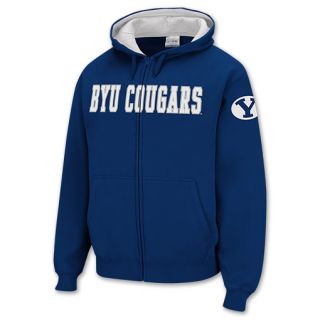 Brigham Young Cougars NCAA Mens Full Zip Hoodie