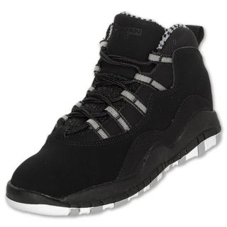Jordan Retro X Preschool Basketball Shoes Black