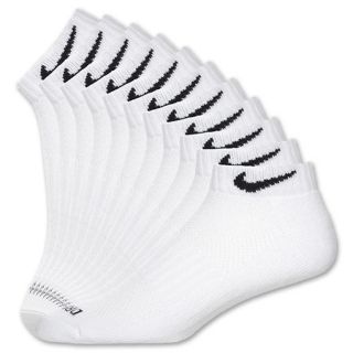 Nike Dri FIT 6 Pair Low Cut Socks White