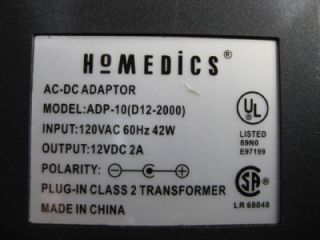 Genuine Homedics ADP 10 AC Adapter