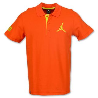 Jordan Jumbo Jumpman Mens Polo Shirt Team Orange
