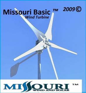 Missouri Basic 12volt 5 Blade Wind Turbine Generator 500 Watt DC