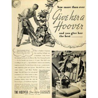 1936 Ad Hoover Electric Vacuum Cleaner Christmas Home