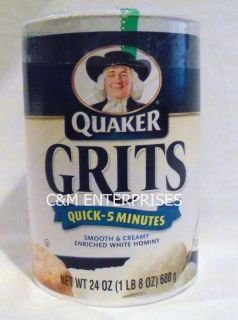 Quaker Grits Enriched White Hominy 24 Oz