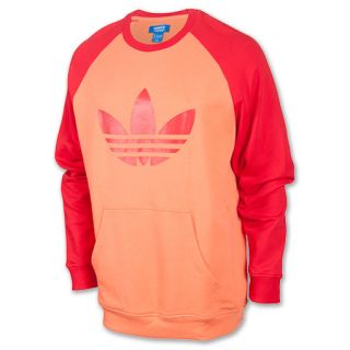 Mens adidas Sport Lite Crew Sweatshirt Coral/Red