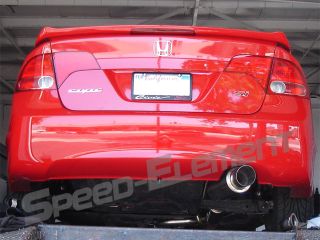  10 Honda Civic SI 70mm Pipe Performance S2 Catback Exhaust 4DR