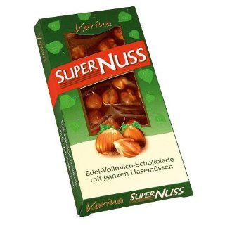 Super Nuss Chocolate Hazelnut Bars, 3.5 Ounce Bar (Pack of 30) 