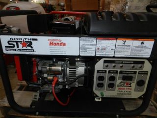 NorthStar Trifuel Generator 390cc Honda GX 8000 Surge Watts 6600 Rated