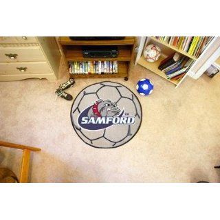 Samford Bulldogs Soccer Ball Shaped Area Rug Welcome/Bath
