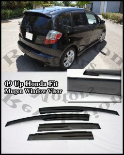 09 Up Honda Fit Jazz Mugen Vent Shade Rain Guard Window Visor JDM 4