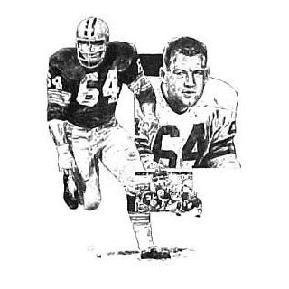 Jerry Kramer Green Bay Packers Lithograph Sports