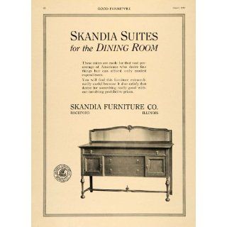 1916 Ad Skandia Furniture Dining Room Buffet Table