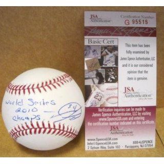 Autographed Darren Ford Ball   2010 World Champs Official